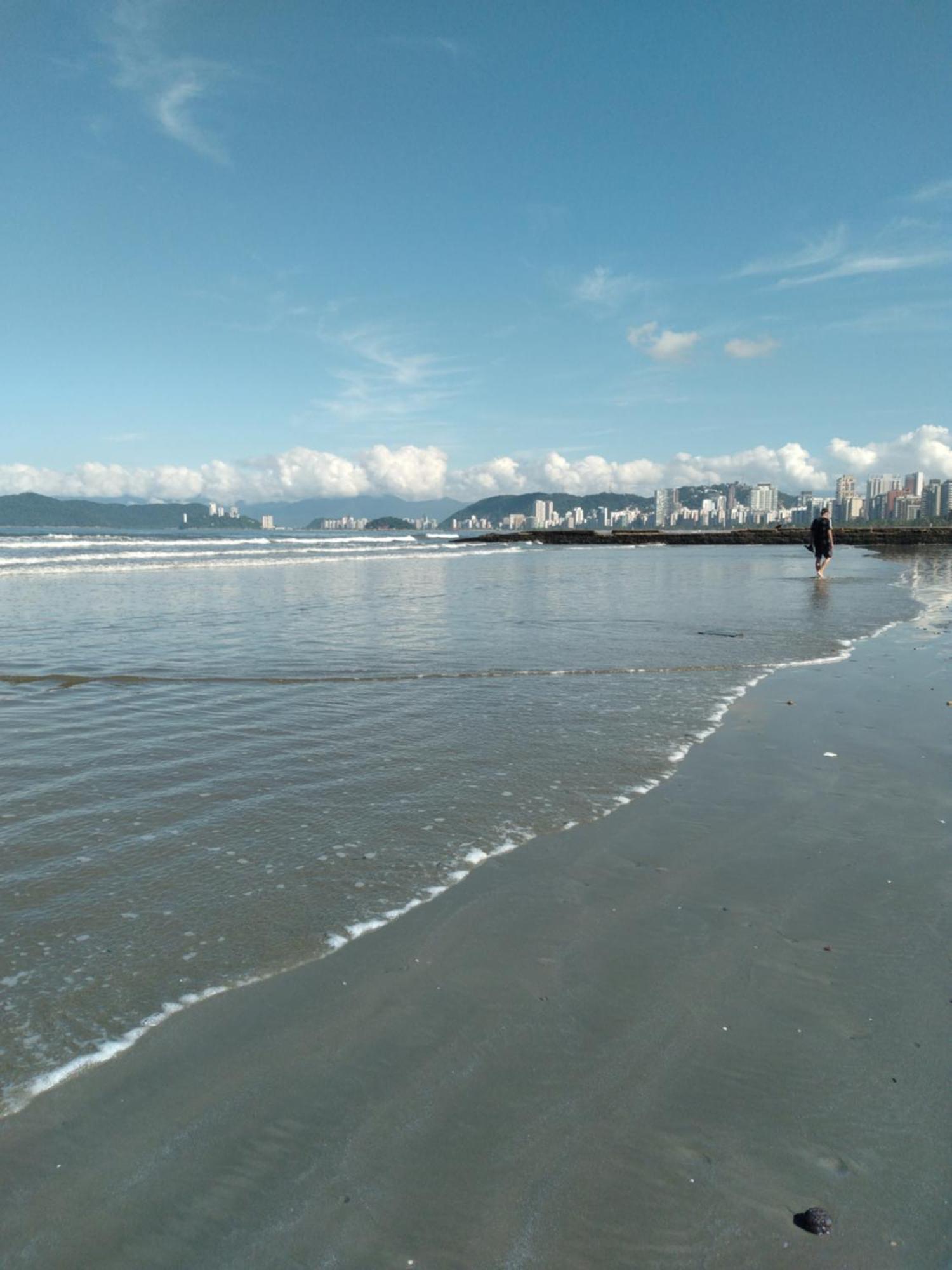 Varanda Mar - Estudio Em Santos Na Quadra Da Praia Exterior foto